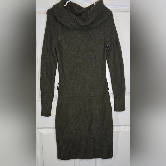 Moda International Dresses & Skirts - Moda International Lamb/Angora Long Sleeve Sweater Dress Deep Olive Green SM